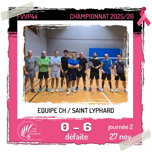 Rencontre J2 de la CH : Vigneux contre Saint Lyphard (défaite)
